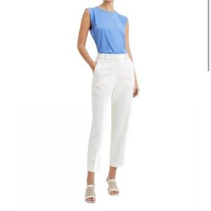 FRENCH CONNECTION whisper tapered trouser in summer white